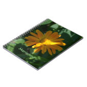 Carnet Orange Pot Marigold Fleur personnalisée (Côté gauche)