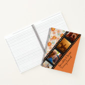Carnet Orange Retro Daisy 4 Photo Horse Collage Nom (Intérieur)