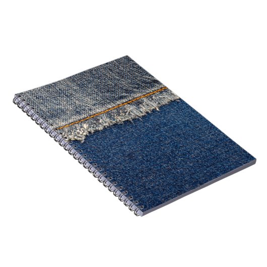 Carnet Orange Stitch, Double Denim Patch. (Côté Droit)