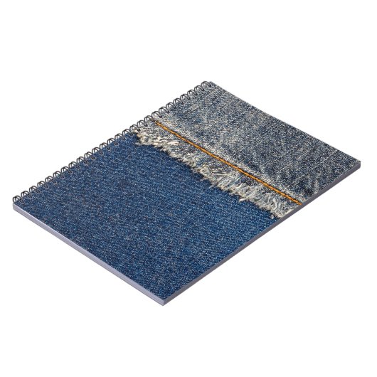 Carnet Orange Stitch, Double Denim Patch. (Côté gauche)