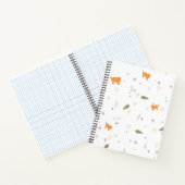 Carnet Orange Tabby et Motif Feuille (Intérieur)