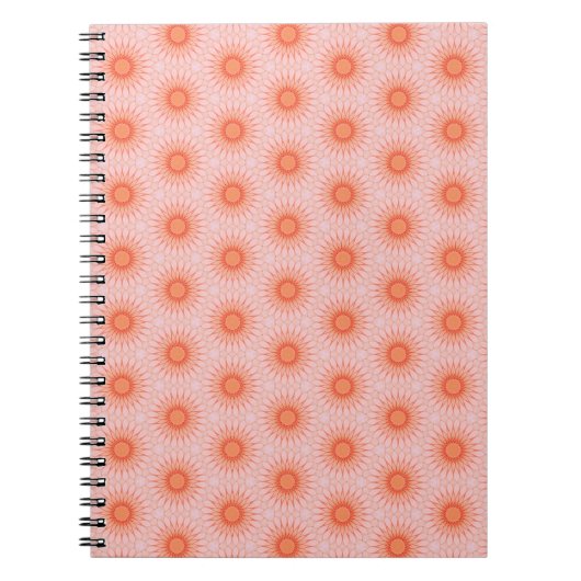 Carnet Orange vif et rose pêche (Devant)