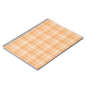Carnet Orange White Checker Abstract Pattern (Côté gauche)