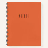 Carnet Orange Write (Devant)