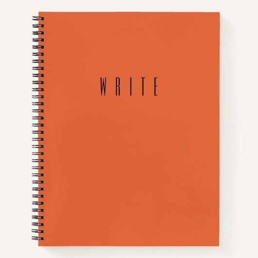 Carnet Orange Write (Devant)