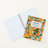 Carnet Oranges Agrumes Fleur Motif Shower de Mariage (Intérieur)
