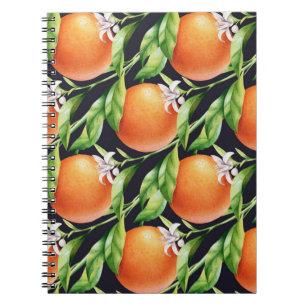 Carnet Oranges aquarelles : Motif sans arôme