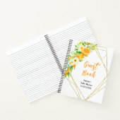 Carnet Oranges Citrus Baby Shower Guest Book (Intérieur)