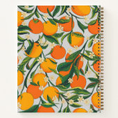 Carnet Oranges d'été Agrumes Fruit Motif floral (Dos)