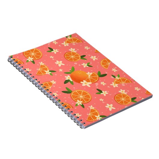 Carnet Oranges et fleurs d'oranges (Côté Droit)