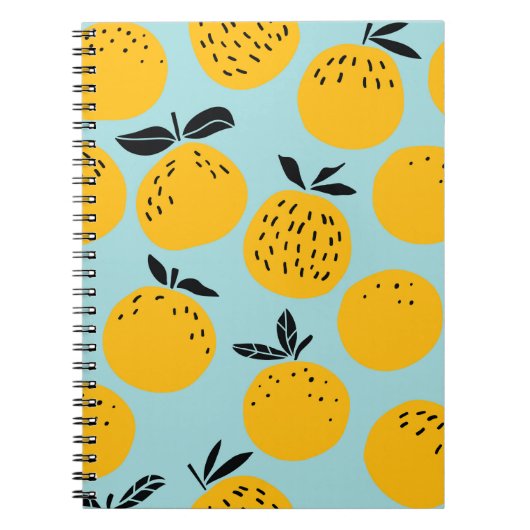 Carnet Oranges fruits sans couture motif (Devant)