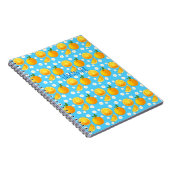 Carnet Oranges mignonnes et fleurs blanches (Côté Droit)