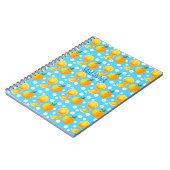 Carnet Oranges mignonnes et fleurs blanches (Côté gauche)