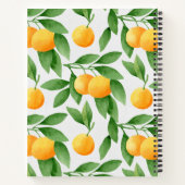 Carnet Oranges ou mandarines motif (Dos)