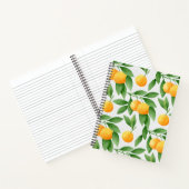 Carnet Oranges ou mandarines motif (Intérieur)