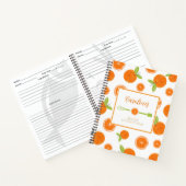 Carnet Oranges Préparées & Tranches de Recettes Aquarelle (Intérieur)