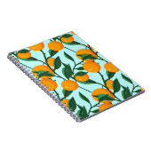 Carnet oranges sur branches de feuilles sans soudure moti (Côté Droit)