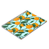 Carnet oranges sur branches de feuilles sans soudure moti (Côté gauche)