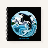 Carnet Orca Killer Whale Blue Ocean (Devant)