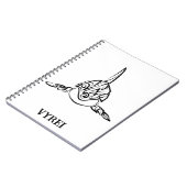 Carnet Orca tribale noire et blanche (Côté gauche)