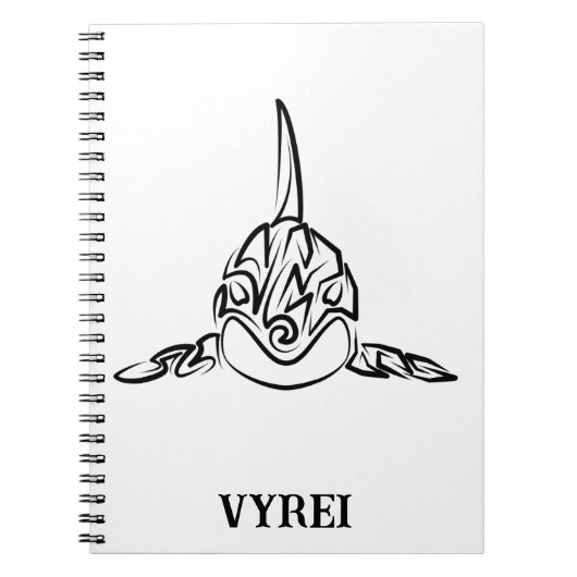 Carnet Orca tribale noire et blanche (Devant)