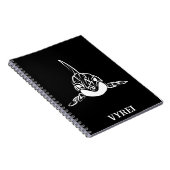 Carnet Orca tribale noire et blanche (Côté Droit)