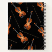 Carnet Orchestre de cordes de musiciens de violon (Dos)
