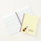 Carnet Orchestre de cordes de musiciens de violon (Intérieur)