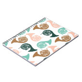 Carnet Orchestre de groupe de musiciens de corne français (Côté gauche)