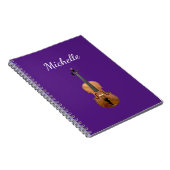 Carnet Orchestre violet instrument de musique violet (Côté Droit)