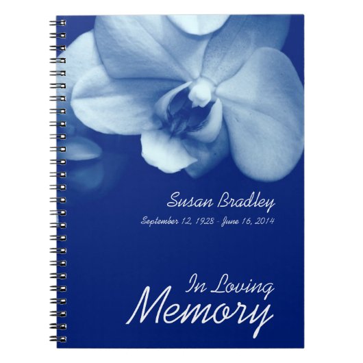 Carnet Orchid 6 In Love Mémoire Funeral Guest Book (Devant)