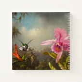 Carnet Orchidée avec deux colibris Heade (Dos)