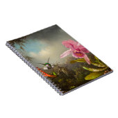 Carnet Orchidée avec deux colibris Heade (Côté Droit)