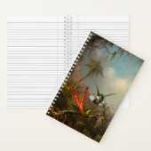 Carnet Orchidée avec deux colibris Heade (À l'intérieur)