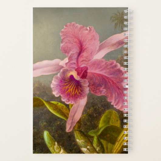 Carnet Orchidée avec deux colibris Heade (Verso)