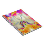 Carnet Orchidée de feu rose, fleurs d'aquarelle surréalis (Côté Droit)