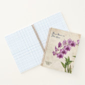 Carnet Orchidée Dendrobium Bigibbum sur mesure de style v (Intérieur)