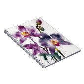 Carnet Orchidée - Fleurs aquarelle (Côté Droit)