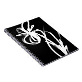 Carnet Orchidée Noir : Abstrait noir et blanc (Côté Droit)