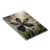 Carnet Orchidée noire Spiderweb Floral (Côté Droit)