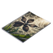 Carnet Orchidée noire Spiderweb Floral (Côté gauche)