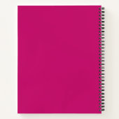 Carnet Orchidée Rose et Papillon Doré (Dos)