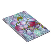 Carnet Orchidée rose violet aquarelle florale (Côté Droit)