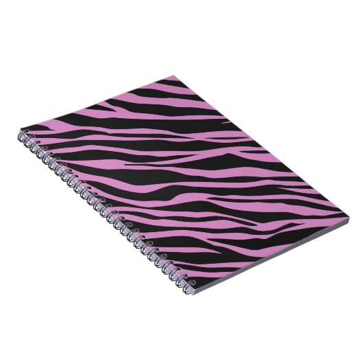 Carnet Orchidée rose Zèbre rayé (Côté Droit)