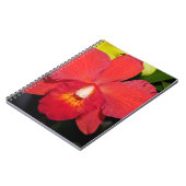 Carnet Orchidée rouge exotique (Côté gauche)
