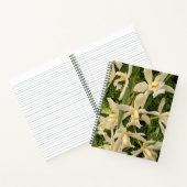 Carnet Orchidées blanches et fougères de Maidenhair Flora (Intérieur)