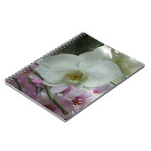 Carnet Orchidées blanches et violettes (Côté gauche)