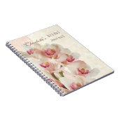 Carnet Orchidées crèmes blanches dans la Fête de la (Côté Droit)