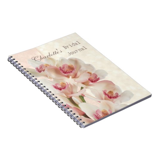 Carnet Orchidées crèmes blanches dans la Fête de la (Côté Droit)