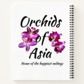Carnet Orchidées d'Asie (Dos)